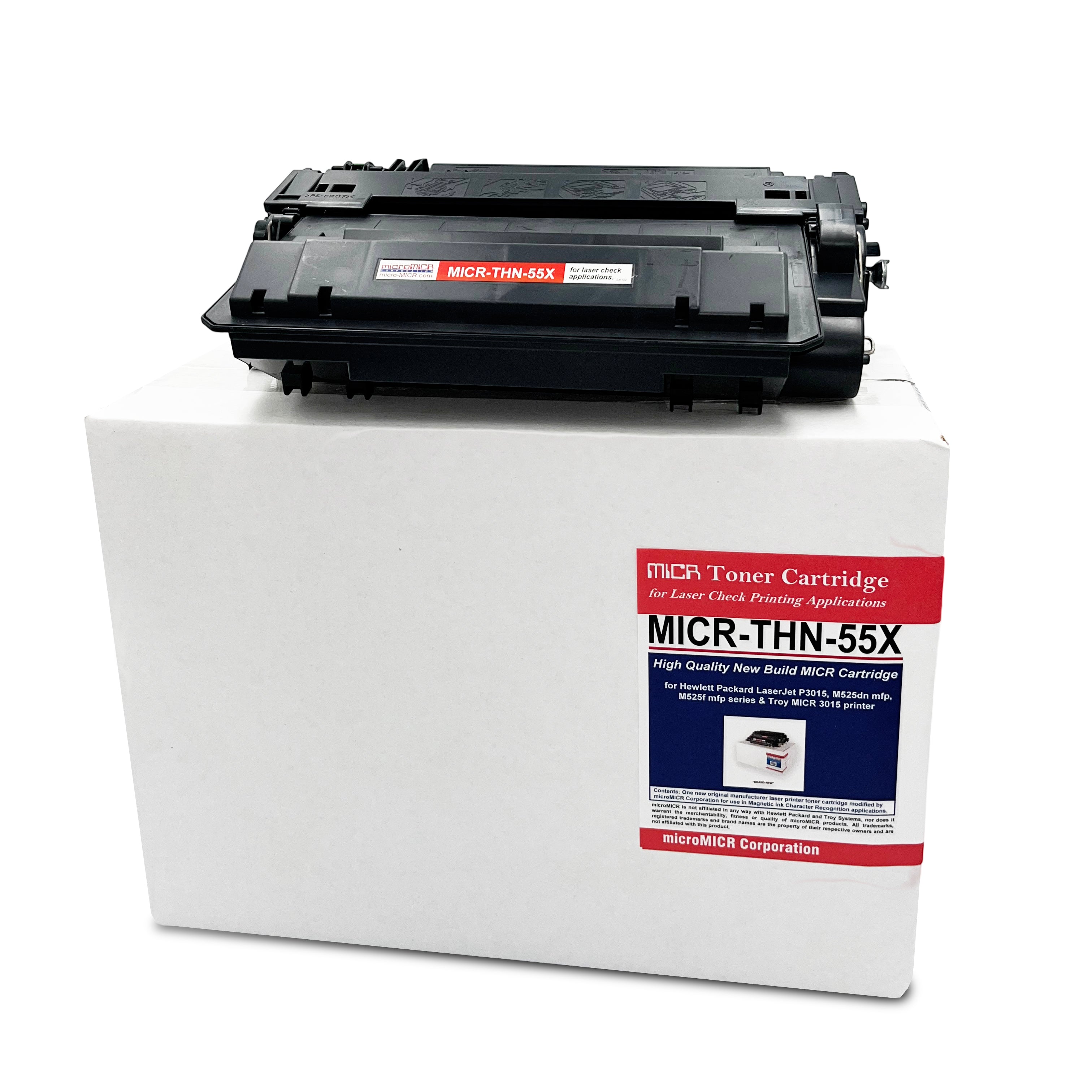 HP CE255X MICR Toner Cartridge for LJ P3015, P3015d/dn/x, M525dn mfp, M525f mfpTroy (High Yield)